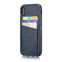 Load image into Gallery viewer, Luxury PU Leather Storage Function Hard Back Cover Case for Apple iPhone X iPhoneX Accessories