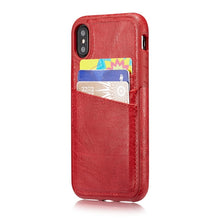 Load image into Gallery viewer, Luxury PU Leather Storage Function Hard Back Cover Case for Apple iPhone X iPhoneX Accessories