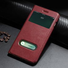 Load image into Gallery viewer, Retro Luxury Leather Flip Case for iPhone 8 plus Genuine Cowhide Flip Case for Apple iPhone 7 plus/7/8/10 X Magnetic Closure