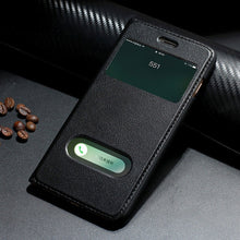 Load image into Gallery viewer, Retro Luxury Leather Flip Case for iPhone 8 plus Genuine Cowhide Flip Case for Apple iPhone 7 plus/7/8/10 X Magnetic Closure
