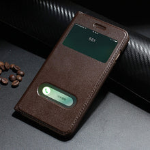 Load image into Gallery viewer, Retro Luxury Leather Flip Case for iPhone 8 plus Genuine Cowhide Flip Case for Apple iPhone 7 plus/7/8/10 X Magnetic Closure