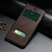 Load image into Gallery viewer, Retro Luxury Leather Flip Case for iPhone 8 plus Genuine Cowhide Flip Case for Apple iPhone 7 plus/7/8/10 X Magnetic Closure