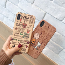 Load image into Gallery viewer, Retro style phone case for iphone XS Max XS XR X  cartoon frosted hard shell for iphone 6 6s 7 8 Plus protective cover