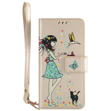 Load image into Gallery viewer, maosenguoji Luminous Woman Cat pocket Leather case Mobile Phone Case for iphone6 6s plus 7 7 Plus 8plus X 5 SE luxury Business
