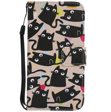 Load image into Gallery viewer, maosenguoji Painted Leather case Mobile Phone Case for iphone 4s 5s 5C 6 6s 6Plus 7 7Plus 8 8Plus X luxury Pocket Business case