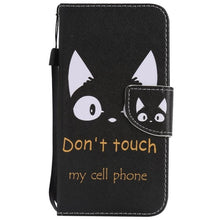Load image into Gallery viewer, maosenguoji Painted Leather case Mobile Phone Case for iphone 4s 5s 5C 6 6s 6Plus 7 7Plus 8 8Plus X luxury Pocket Business case