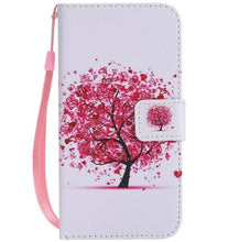 Load image into Gallery viewer, maosenguoji Painted Leather case Mobile Phone Case for iphone 4s 5s 5C 6 6s 6Plus 7 7Plus 8 8Plus X luxury Pocket Business case