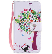 Load image into Gallery viewer, maosenguoji Painted Leather case Mobile Phone Case for iphone 4s 5s 5C 6 6s 6Plus 7 7Plus 8 8Plus X luxury Pocket Business case